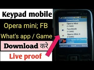 How to download opera mini in keypad mobile || keypad mobile me opera mini kaise download kre