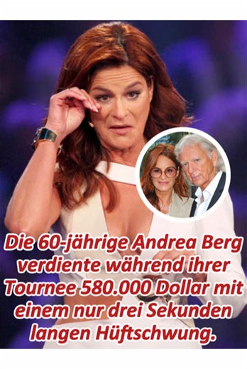 Did you notice 60-year-old Andrea Berg still shaking her hips energetically on tour?But few realize that brief three-second clip earned her $580,000.#foryoupage❤️❤️ #singers #deutsch #andreaberg #Vanessamai