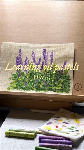 Coffee stained paper oil pastels ❤️ Have you tried this yet? 🌿 I soaked my paper in coffee overnight to create a warm toned vintage background, then did a drawing with oil pastels of a woodland sage illustration on top. It's one of the simplest techniques you can try as a beginner and the result looks like something from an old botanical illustration book. No special supplies needed — just coffee, paper and your oil pastels. #oilpastel #learnwithme #botanical #coffeestainedpaper #vintageart