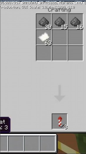 how to get firework duration 3 in #minecraft #shorts #howto #tutorial #gaming #fireworks #games