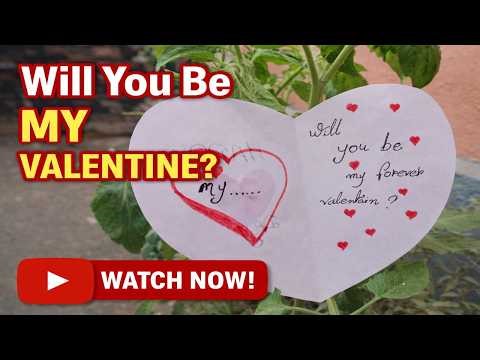 | Will You Be My Valentine❤? | Easy Romantic DIY Proposal Card | #homemadepapercraft #artandcraft