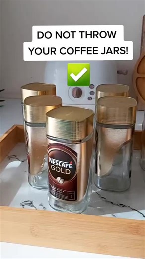 Reuse your coffee jars tips! #sustainability #coffeejar #ecofriendlyliving #pureplanet #sustainableliving vid credits to : Griffin foods