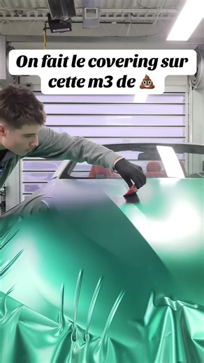 On fait le covering sur cette m3 de 💩#covering #auto