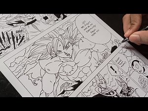 Drawing a Manga page | Dragon Ball Super |ドラゴンボール 超 （ スーパー ）Akira Toriyama