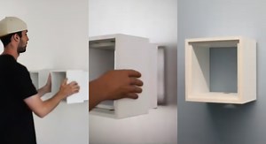 New 'self-mounting shelf' technology hailed as engineering genius as it causes zero damage