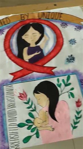 #trendingshort #celebration #breastfeeding #poster#drawing cancer#creative #art #artist #painting