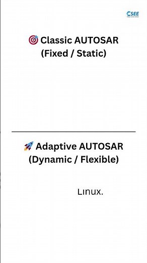 🚗 Classic AUTOSAR vs Adaptive AUTOSAR – The Evolution of Automotive Software