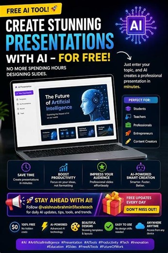 Stunning Presentations with AI—for FREE! youtube
