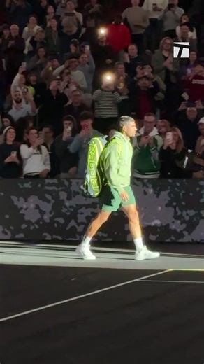 Carlos on-court 😎 Stream Alcaraz vs. Tiafoe at A Racquet at The Rock live on our app! 📲 | Tennis Channel