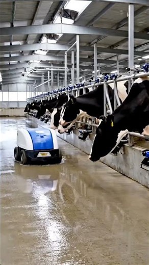 Modern Cow Dairy Farming – Cow Milking Technology Machine – Smart Dairy Farm