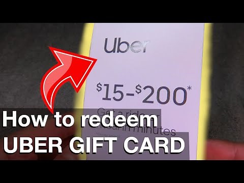 Redeem a UBER Gift Card (How to)