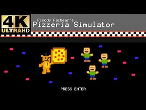 Freddy Fazbear's Pizzeria Simulator Gameplay Trailer (4K 60fps AI Upscale)
