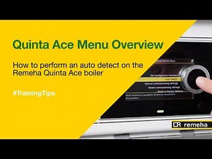 How to perform an auto detect on the Remeha Quinta Ace boiler