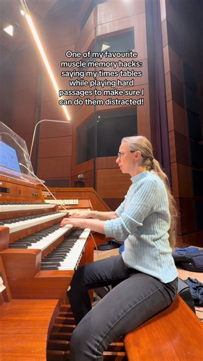 Turns out your 3 times table gets quite hard 😂 #organtok #pipeorgan #classicalmusic #musician #practice
