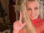 Britney Spears flaunts her legs in red mini dress while dancing