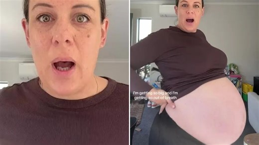 I have a huge 42-week baby bump at just 29 weeks, people call me a 'machine'