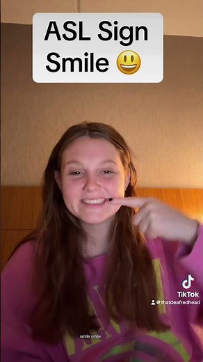 Learn How To Sign "Smile" in ASL for Beginners | American Sign Language #shorts