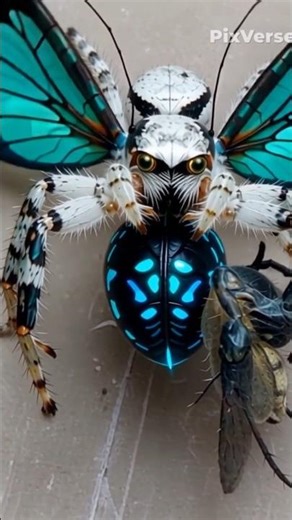 From Tiny Spider to a Predator King 🕷️⚡#Spider #Evolution #InsectVsSpider #Transformation