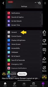 How to RESET Home Screen layout on iPhone 📱