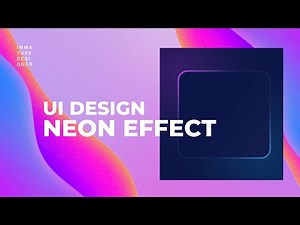 How to Create Neon UI Effect in Figma | Glow Design Tutorial for Beginners