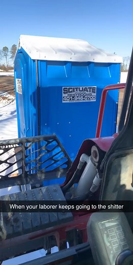 Construction Worker's Hilarious Porta Potty Mishap