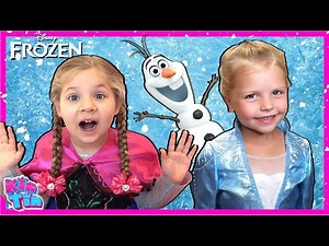 Kids Diana Show and Kin Tin Frozen 2 Pretend Play! Find Elsa's Magic Wand!