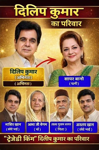 अभिनेता दिलीप कुमार का परिवार ❗ family of Dilip Kumar#ytshorts #family #actor