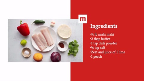 Mahi mahi tacos with peach salsa recipe