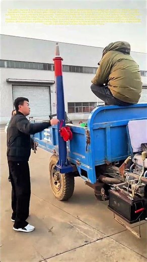 Lifting Efficiency: How a Small Crane on a Tricycle Revolutionizes Material Handling