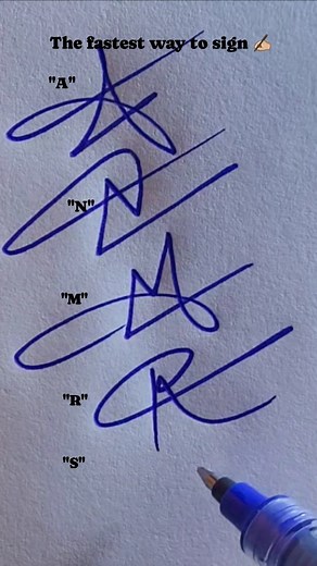 234M views · 10K reactions | The fastest way to sign ✍ How to learn your signature?♥ #signatureideas #artsy #instagram #instagood#signature | Ali Mohsen Saleh | Facebook