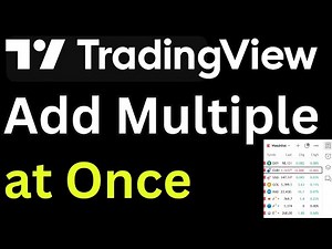 How to Add Multiple Stocks to Watchlist at Once in TradingView - Simple Tutorial