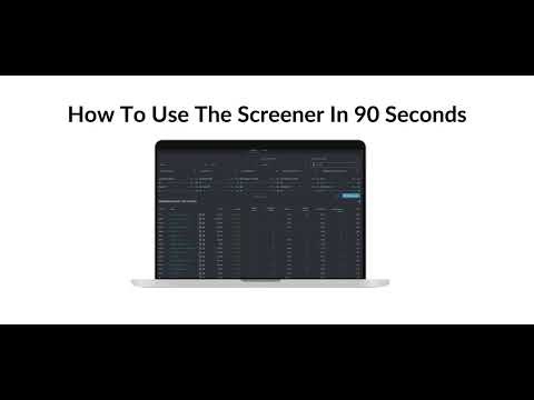 How to use the Ziggma stock screener