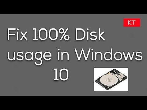 Easily Fix 100% disk usage in Windows 10