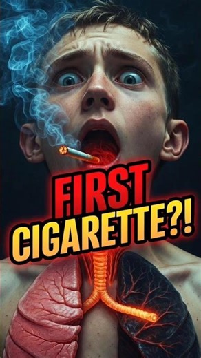 What Happens When You Smoke Your First Cigarette? 🚬😳 #shorts #smoking #healthfacts