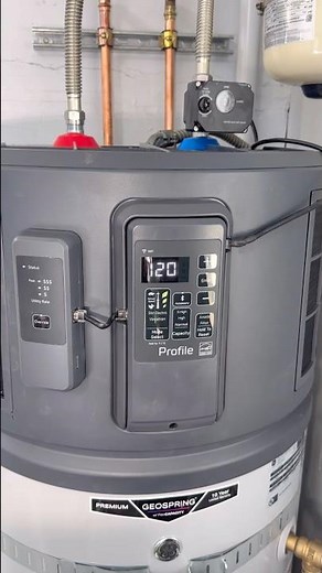 installing a heat pump water heater from GE Profile