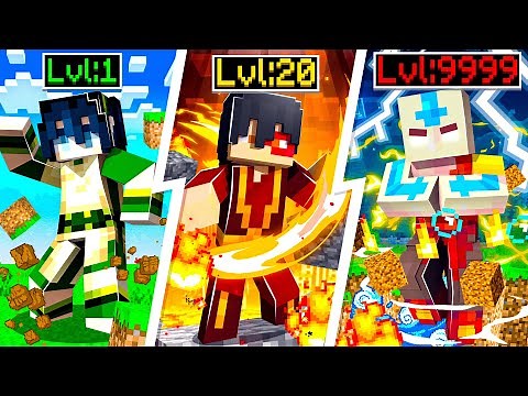 Upgrading NOOB to GOD AVATAR in MINECRAFT!