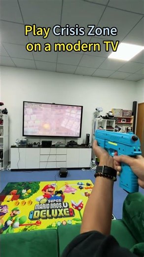 Play Crisis Zone on a modern TV with your trusty light gun #timebreakerlightgun