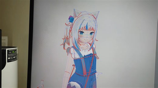 真人大小的纸模型Gura的制作过程