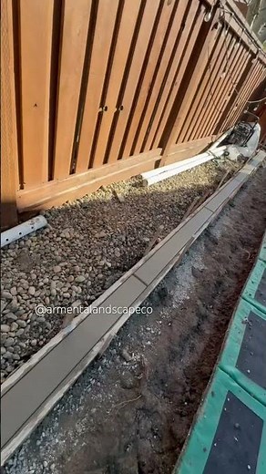 Concrete mow strip. #concrete #construction #work #landscaping