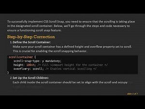 Mastering CSS Scroll Snap: A Comprehensive Guide to Getting It Right