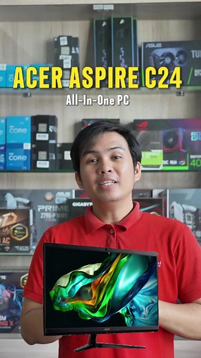 Less clutter, more power! Go green and level up with a sleek Acer All-in-One PC! 🌿⚡ #Acer #allinonepc #PowerEfficient #allworld