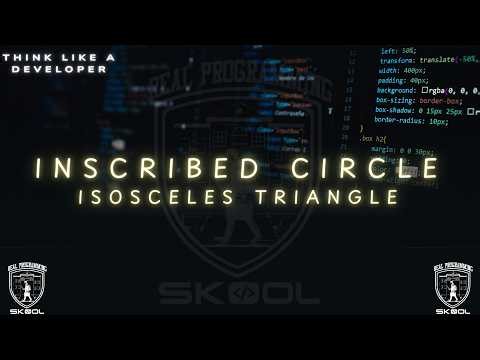 How to Calculate the Area of the Inscribed Circle in an Isosceles Triangle in C++