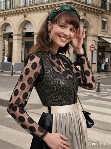 Dirndl Damen Grün Schwarz Beige Satin Tüll 100cm Gr. 38 40 ohne Bluse