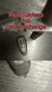 Ford Keyless Key How to replace Key fob battery