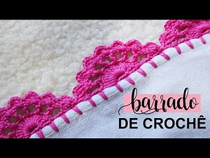 SINGLE ROW CROCHET EDGE FOR DISHTOWEL #91 | STEP BY STEP