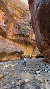 THE NARROWS TRAIL GUIDE Save for future planning! ✍️ NEED TO KNOW: Please remember to respect the environment and leave no trace by packing out everything you pack in! Flash floods are always a risk here so be sure to check weather and do not attempt this hike with a chance of rain. Know the warning signs of flash floods. WHAT TO BRING: -A walking stick is recommended due to the uneven rocks and water current. -In the fall or winter, we recommend dry pants and neoprene socks! We rented ours from