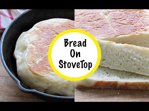 How To Make Bread On Gas Stove Top - Bake Bread In Cast Iron Skillet/Tawa/Pan- No Oven | Nisa Homey