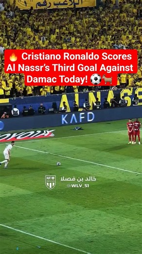 🔥 Cristiano Ronaldo Scores Al Nassr’s Third Goal Against Damac Today! ⚽🐐