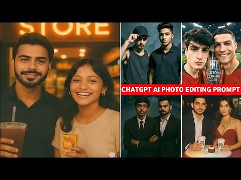 ChatGPT Combine Two Photos Editing Prompts 100% Free 🤩🔥 | Couple ChatGPT AI Photo Editing