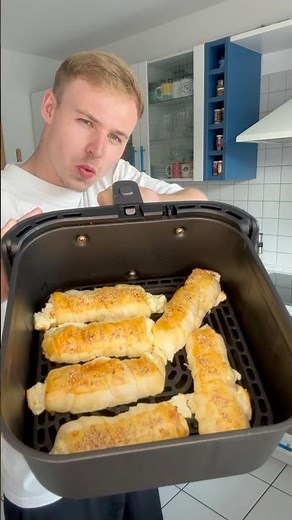 Feta-Blätterteig Sticks aus dem Airfryer!😍 Airfryer Rezept! #rezept #airfryer